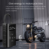 Portable Air Compressor Inflators 150Psi Air Pump LED Light for Car Tires Bicycle Rechargeable Power Bank LED Light