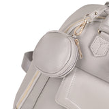 New PU leather Diaper Bag with Pacifier Bag Large Capacity Waterproof Travelling Nappy Changing Bag Stroller Bag for Newborn