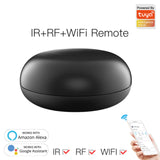 Tuya WiFi RF+IR Universal Remote Controller RF Appliances Tuya/Smart Life App Voice Control For Alexa Google Home Black Color