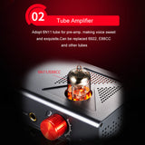 XDuoo MT-601 High Performance Headphone Amplifier 6N11/E88CC Tube + Class-A Transistor Amplifier with AUX in/Out HiFi Headphone