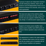 1 in 8 Out Power Amplifier and Loudspeaker Box Switcher/Loudspeaker Switch Distribute Device/Compare Device