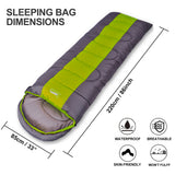 Large Sleeping Bag for Adults 1pc Winter Type Envelope Warm Sleeping Bags Blanket for Camping Hiking Tourism 220x85cm