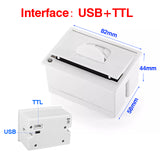 Mini 58mm Panel Embedded Thermal Printer With Interface RS232 TTL Use For Receipt Ticket ESC POS Android 5v-9v QR701