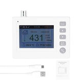 Tuya Wifi 4.0inch TFT Full Color Carbon Dioxide Detector CO2 Rechargeable Air Quality Meter Support Generate&amp;Export PDF File