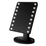 360 Degrees Rotation Makeup Mirror Adjustable 16/22 Leds Lighted LED Screen Portable Luminous Cosmetic Mirrors J9