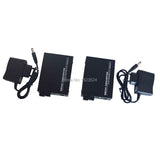 HTB-GS-03 A&amp;B 3pairs Gigabit Fiber Optical Media Converter 1000Mbps Single Mode Single Fiber SC Port External Power Supply