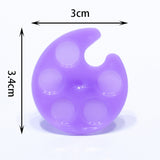 30Pcs Mini Plastic Finger Ring Nail Art Palette Painting Drawing Pigment Holder Plates Case Manicure Tool