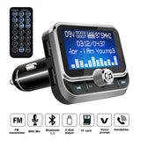 Car FM Transmitter With Remote Control 1.8" LCD Bluetooth MP3 Player Dual USB Car Charger Handsfree FM Modulator 2