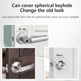 Fingerprint Door Lock Handle USB Rechargeable Anti Theft Smart Biometric Keyless Security Entry Electronic Lock with 2 Keys
