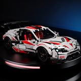 2586pcs City Technical 1:10 Drift Racing Car Building Blocks Moc Speed Supercar Vehicle Bricks Toy for Children Gifts