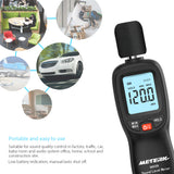 Meterk 30-130dB(A) LCD Digital Sound Level Meter Noise Volume Measuring Instrument Decibel Monitoring Tester