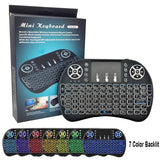 I8 Wireless Keyboard Backlit 2.4GHz Mini English Touchpad Keyboard Air Mouse Remote Control for Laptop TV BOX Projector