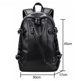 High Quality Women Men Travel Bag PU Leather Sports Bag Waterproof PU Leather Bag With USB Charging Port Computer Outdoor Bags