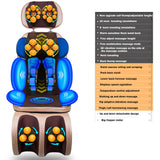 Full Body Electric Vibrating Massage Cushion Neck Back Waist Hip Leg Heating  Massage Muscle Stimulator Massage Chai