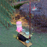 Outdoor Folding Lamp Pole Bracket Tent Camping Portable Hanging Light Holder Aluminum Alloy Fishing Light Fixing Rack