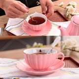 Royal Ceramic Teapot High-End Simple Ceramic Coffee Pot Set