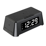 15W Qi Alarm Clock Wireless Charger Pad for Apple iPhone 12 11 XS XR 8 Plus Charger for Apple Watch 6 5 4/ 2/Pro