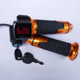 Key Indicator Twist Universal Voltage Display Throttle Kit Handlebar Grip Lock Motorcycle Digital -acid/Lithium Battey