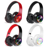 B39 Wireless HiFi Headphone LED Light Music Headset Bluetooth 5.0 With Microphone Foldable Sport Earphone For Iphone XiaoMi
