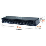 1Piece NJM4556A DC12-24V 1 In 10 Out Stereo Headphone Amplifier Multi-Channels Audio Distributor Independent Control