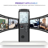 1536kbps Digital Voice Recorder Audio Sound Recorder MP3 Player Lossless Noise Reduction Long Distance Stereo Dictaphone