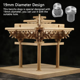 Φ20mm Stainless Steel Desktop Benchs Dogs Woodworking Block Woodworking Desktop Workbench Limit Block Home Woodworking