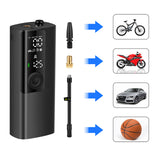 Car Air Compressor Electric Portable Wireless Inflatable Tire Inflator Rechargeable For Bicycle Motorcycle Tires Balls Air Pump