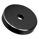 45 RPM Record Turntable Adapter Aluminum Large Hole Conversion Sheet Vinyl Black Clamp Adapter for Most Big Hole Records