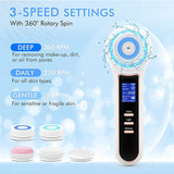 Nose Acne Blackhead Remover Vacuum Brush Electric Face Pore Deep Cleaner Massager Machine Wireless LCD Waterproof Skin Care Tool