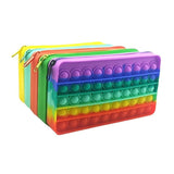 New 20cm Pencil Case Push Bubble Toy Autism Pop Its Stress Reliever Toys Children Learning Pencil Case Anti-stress Fidget Toys