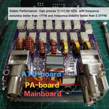USOTA-ATU USDX HF QRP SDR Transceiver Built-in ATU-100 Antenna Tuner with Dual OLED 8 Bands Design Support PC Software Control