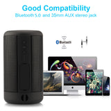 2022.Portable IPX5 Waterproof Bluetooth Speaker Outdoor Wireless HiFi 3D Stereo Music Subwoofer Support TF Card Aux Phone