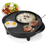 Krf042531 Double Happiness Pot Roasting One Electric Cooker Non-stick Hot Pot Smoke Free Washable Electric Pot
