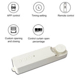 WiFi M515EGWT Smart Motorized Chain Roller Blinds Pull Bead Curtain Motor Work For Alexa Google Home Electric Curtain Motor