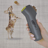 Dog Food Feeder Food Catapult Puppy Dog Cat Treat Snack Launcher Toy Dispenser Handheld Gun Interactive IQ Training Puppy Toys