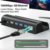 6-in-1 Converter Docking Station Compatible For Steam Deck Charging Stand Portable Host Extension Base