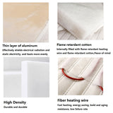 Natural Therapy Healing Jade Germanium Tourmaline Stones Infrared Heating Mat Jade Stone Massage Heating Mat/Pad 45*45CM