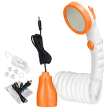 Portable Camping Outdoor Shower Head with 20L Bucket Camping Shower Pump for Beach Swimming Traveling Hiking Car Pet Cleaning