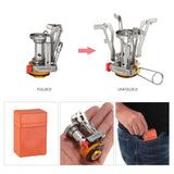 TOMSHOO 114g Super Light Canister Stove Ultralight Mini Camping Oven Stove Outdoor Picnic Portable Folding Stove Burners