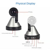 Smart Video Conference Camera With Bluetooth Omnidirectional Microphone PTZ 4MP HD 4x 10x Optical Zoom USB Remote Control