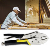 10 inch Round Jaw Vice Grips Vigorous Pliers Multifunctional Locking Pliers  Straight Jaw Lock Vise Grip Clamp Hand Tools
