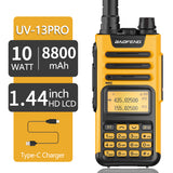 New Baofeng UV-13 PRO Walkie Talkie Long Range Transreceiver Dual Band With Type-C Charger Upgrade UV-10R Ham Two Way Radio