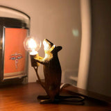 Mouse Desk Lamps Seletti Morden LED Bedside Table Lamp For Home Bedroom Decoration Art deco Rat Night Lights EU/AU/US/UK Plug