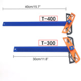 Multifunctional Woodwork T-Type Scribing Ruler 280-380mm Aluminum Alloy Line Drawing Scribe Gauge Marking DIY Woodworking Tool