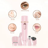 4 In 1 Electric Body Epilator Eyebrow Trimmer Facial Hair Removal for Women Bikini Intimate Area Hair Shaver Razor Painless