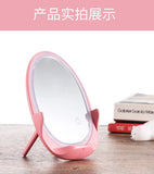New Wreless Charging Led Makeup Mirror With Light Support Mobile PhoneWireless Charging Dressing Mirror Folding Girl Portable