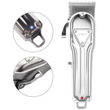 Barber full metal professional hair clipper rechargeable hair trimmer for men electric hair cutter machine lithium battery