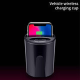 Fast Wireless Car Charger Cup for Samsung S10/S9/S8/Note10 10W Qi Wireless Charging Car Cup for IPhone 11Pro/Xs Max/Xr/8