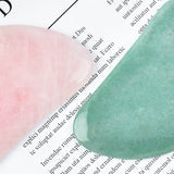 Natural Rose Quartz Aventurine Jade Guasha Tool China Traditional Dolphin Shape Acupoint Masssage Stone for Body Skin Health SPA