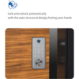 Smart Tuya Wifi Keyless Fingerprint Deadbolt Door Lock With Password IC Cards Mechanical Key APP Backup Unlock Way For Apartment